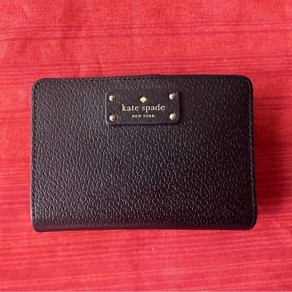 Kate Spade Grove Street Tellie Bifold Leather Wallet - Black